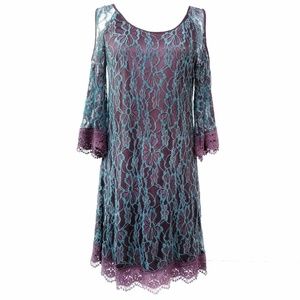 Altar'd State Slip Dress with Lace Overlay